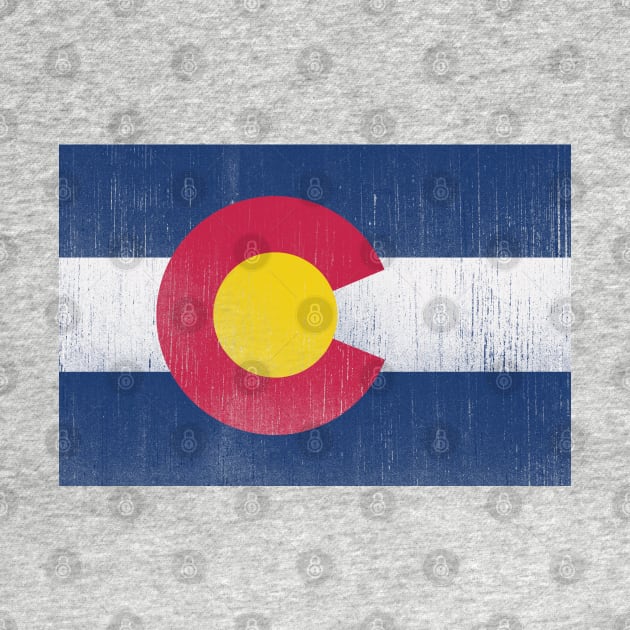 vintage colorado flag by inkzella